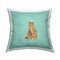 Orange Cat with Crown Design by Amelia Noyes Outdoor Printed Pillow